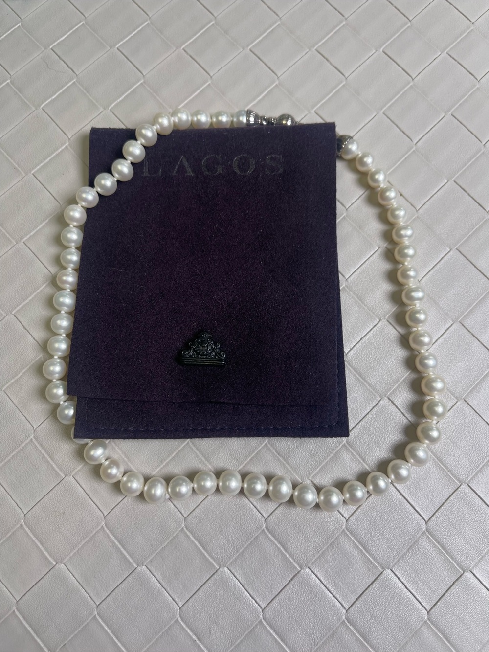 LAGOS White Cultured Pearl Strand Necklace